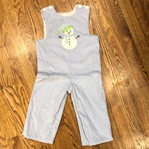 Remember Nguyen snowman overall romper